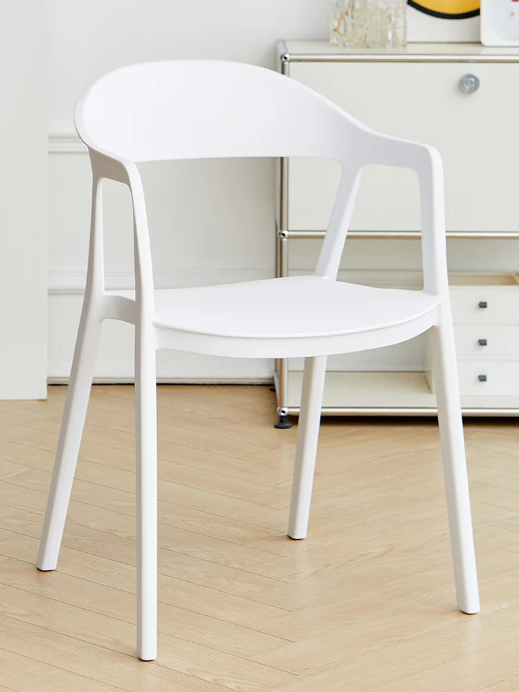 Пластмасови модерни столове за хранене Луксозни ултралеки дизайнерски подлакътници бели столове Лакътна подкрепа Уникални Silla Plegable вътрешни консумативи
