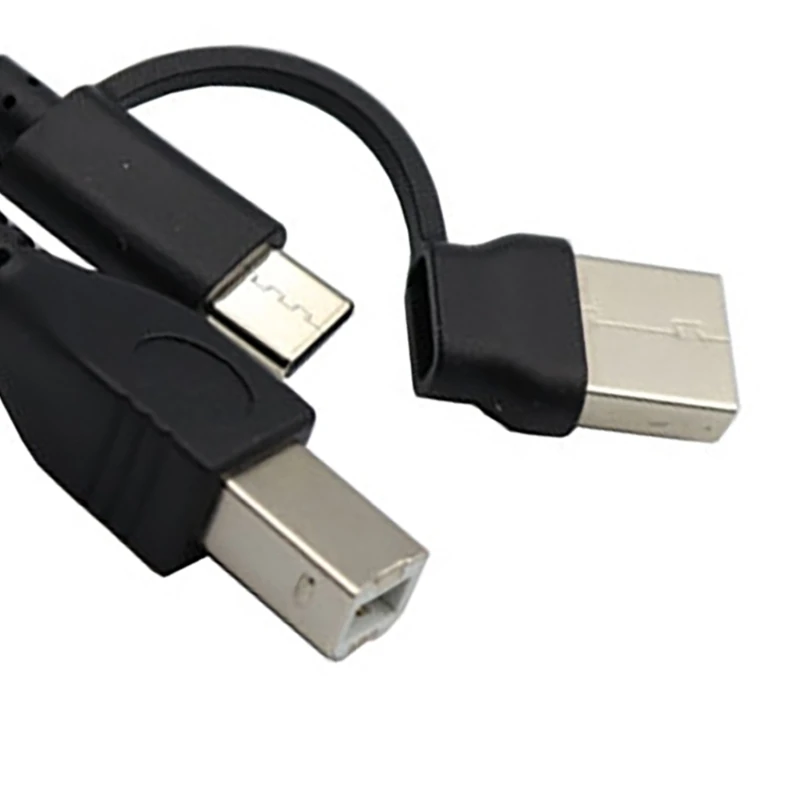 1M USB TYPE C мъжки към USB2.0 тип-B мъжки OTG кабел за скенер за телефонни принтери