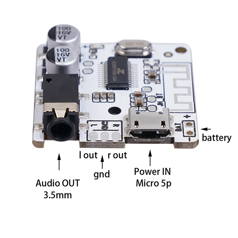 2X DIY Bluetooth аудио приемник Bluetooth Bluetooth 4.0 4.1 4.2 5.0 Mp3 декодер без загуби Безжичен стерео музикален модул