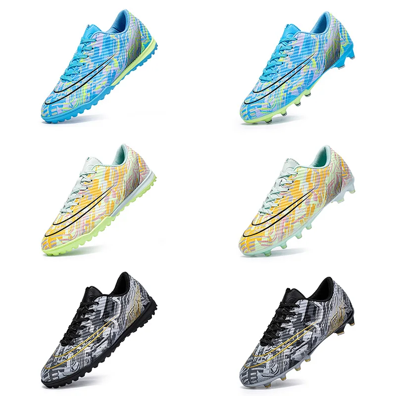 Мъжки футболни обувки Turf Soccer Cleats Висококачествени футболни обувки от пет страни Външни неплъзгащи се футболни обувки за мъжки обувки по футзал