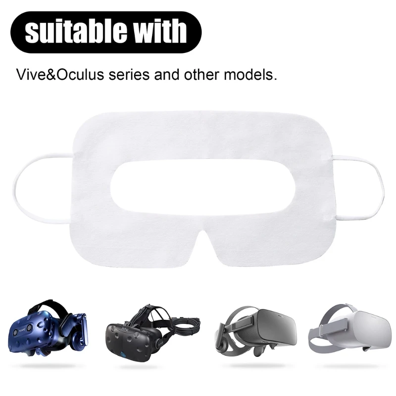 B03F 100Pcs пот абсорбираща маска за очи VR очила дишаща еднократна лепенка маска за очи за -Oculus Quest 1/2 VR
