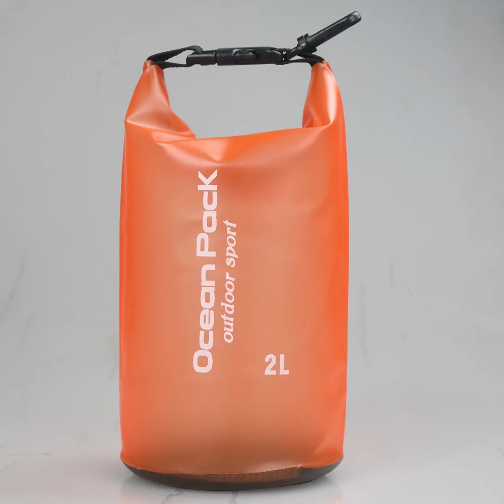  Висококачествен PVC 2L / 10L / 20L външна суха водоустойчива чанта Плаваща екипировка Преносими трайни чанти за гребане Риболов Рафтинг Плуване