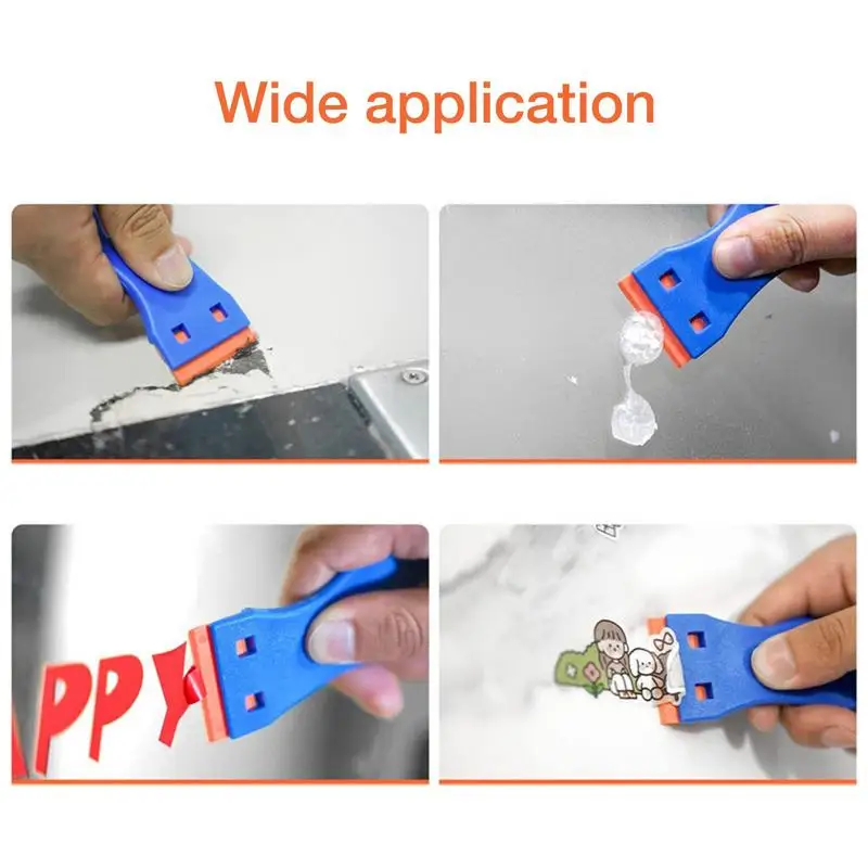Стъклен скрепер Защита на ръцете ABS лепило Decal лента за почистване Траен почистващ скрепер инструмент за изстъргване на стикери за боя за етикети