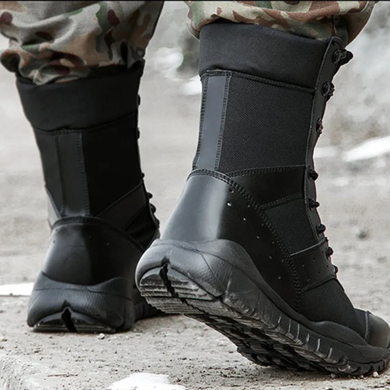 35-47 Ултралеки тактически бойни тренировъчни ботуши Мъже Жени Трекинг на открито Катерене Туристически обувки Дишаща мрежа Ловна маратонка