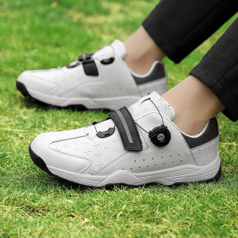 голям размер 35-47 Мъжки обувки за голф Дишащи тренировъчни маратонки Бързо завързване Унисекс голфър обувки Износоустойчиви голф маратонки