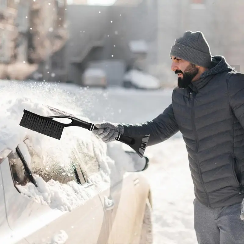 Кола Стъргалка за лед Предно стъкло Скрепер Почистване Инструмент за изстъргване Многофункционален прозорец Почистване Лопата за сняг Автомобилен аксесоар