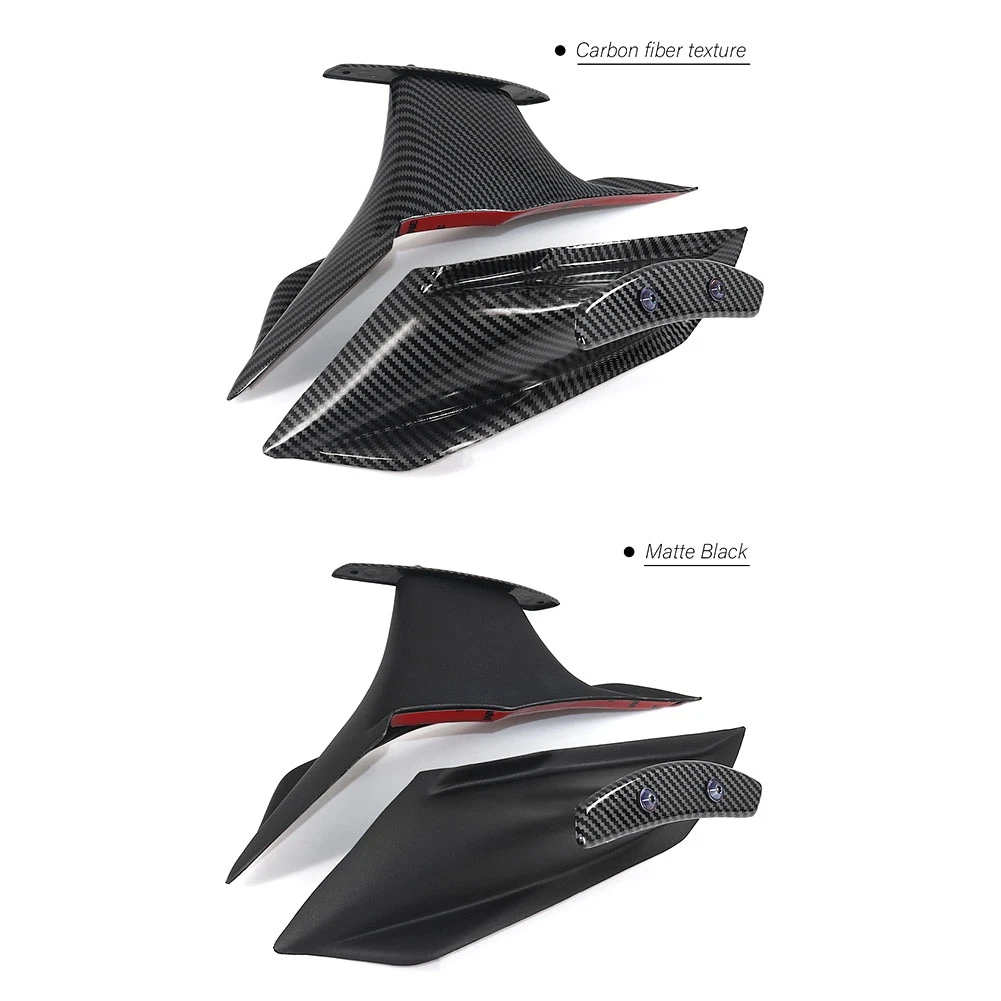 Комплект за обтекател на мотоциклети Аеродинамично крило Фиксирано крило Обтекател на крилото за Honda CBR650R 2019-2021 Въглеродни влакна