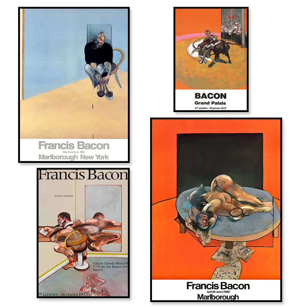Плакат на изложбата на Франсис Бейкън | Франсис Бейкън Принт | Модерно изкуство | Декор за стена | Арт печат | Арт декор | Франсис Бейкън Принт
