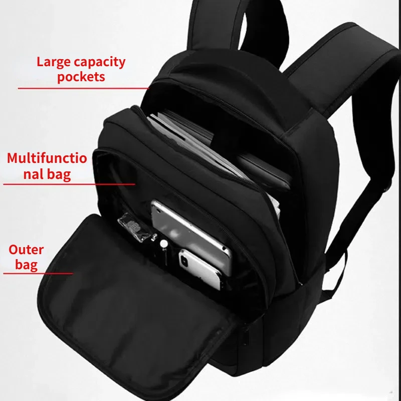 Раници с голям капацитет Мъжки раници за лаптоп водоустойчиви леки пътни чанти Ученически чанти Бизнес чанта Голяма раница Man