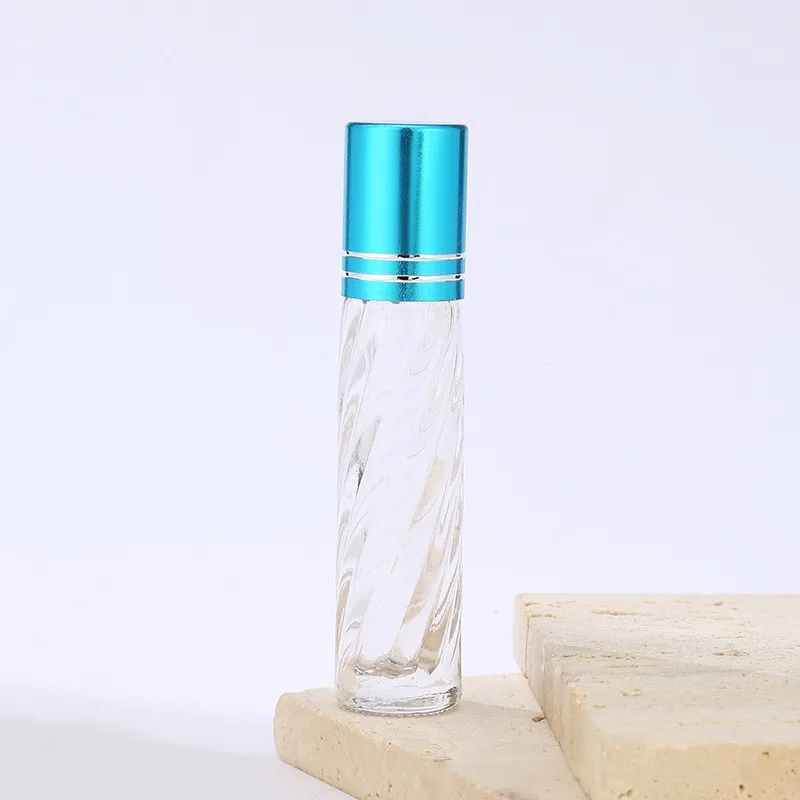 4ML Clear Refillable Perfume Rollerball Glass Bottle Sample Етерични масла Roll-On празен дозатор Преносим козметичен контейнер