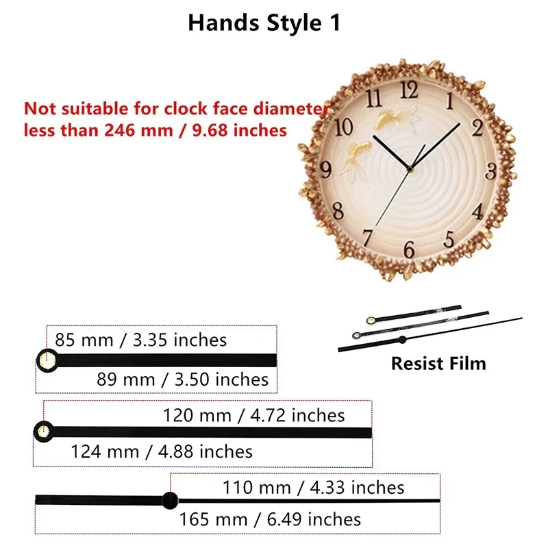 DIY кварцов махало часовник механизъм за движение с 4 чифта ръце стена кварцов часовник ремонт инструмент части замяна