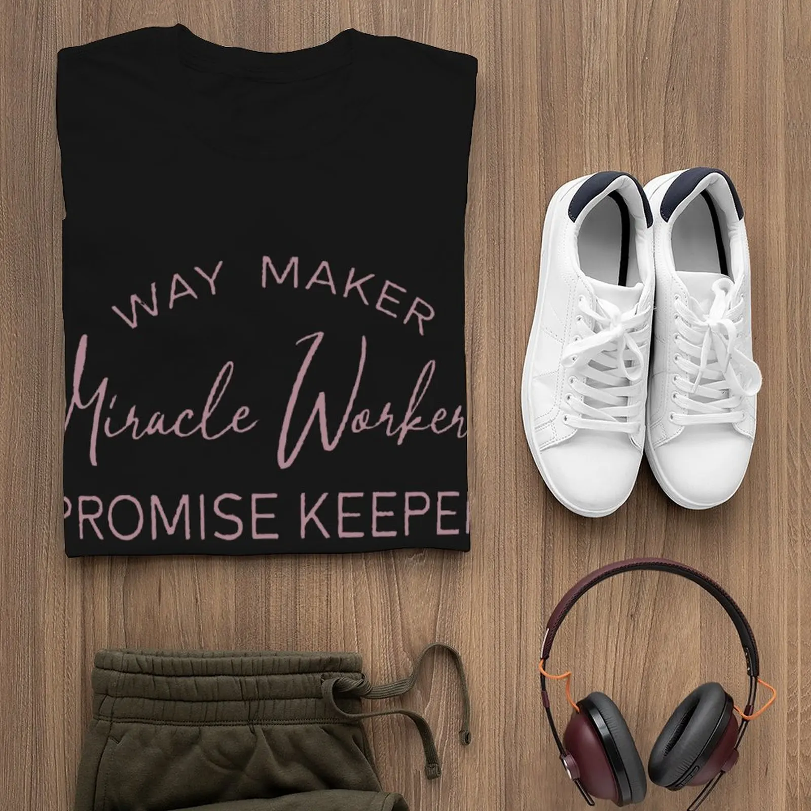Way Maker Чудодейна тениска Лятна светлина в мрака Тениски за улично облекло Памучна модна тениска за мъже дизайнерски върхове