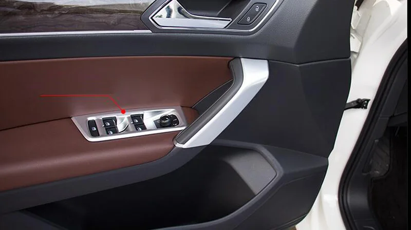 За Volkswagen VW Touran 2016- 2018 2019 ABS матови интериорни аксесоари Врата прозорец превключвател бутон декорация капак подстригване стайлинг