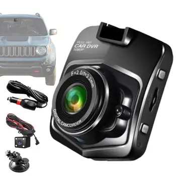 Dash Cam за автомобилна смукателна чаша 1080P Dash камера Ударопоглъщаща камера с 170 градуса широкоъгълна & Автоматична камера за архивиране