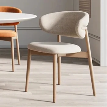 Реплика дизайнер трапезни столове модерен скандинавски ергономичен луксозен отдих Leathr трапезен стол дървени Silla Comedor дома мебели
