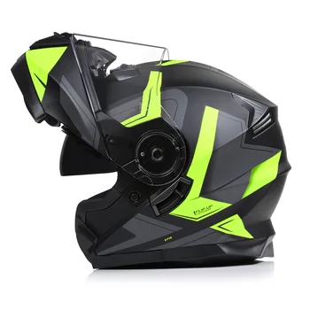 Чисто нова модулна каска за мотоциклет Flip Up Cascos Full Face Helmet Street Touring Мотоциклет Casque Dual-Lens Мъже Жени ECE DOT