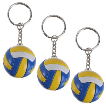 Симулация Волейбол ключодържател висулки волейбол спорт сувенир плажна топка спорт за играчи мъже жени ключодържател подарък