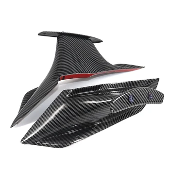 Комплект за обтекател на мотоциклети Аеродинамично крило Фиксирано крило Обтекател на крилото за Honda CBR650R 2019-2021 Въглеродни влакна
