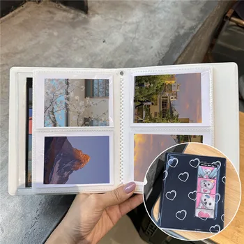 Love Cover PVC 4/6inch Card Book Holder Card Bag Postcard Storage Book Polaroid Idol Photo Cards Album Collection Book