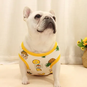 Лято куче жилетка мопс куче дрехи френски булдог облекло тениска Bichon пудел шнауцер Frenchie куче костюм облекло облекло