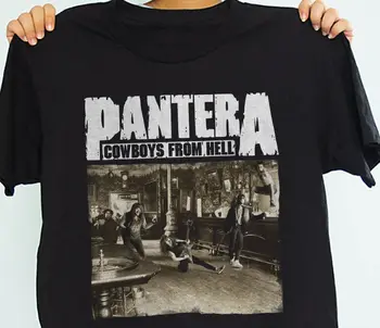 Pantera - Каубои от ада рок група Унисекс тениска размер S-3XL
