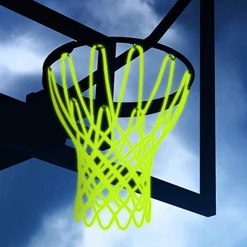 Durable класически баскетбол цел мрежа найлон нишка спортни обръч окото баскетболна мрежа за 12 бримки джанта открит спорт 25x13x3.2cm