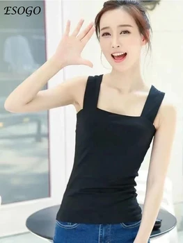 2024 Нова пролет корейски стил жени студенти, носещи вътрешна каишка потник за свободното време удобен потник за жени