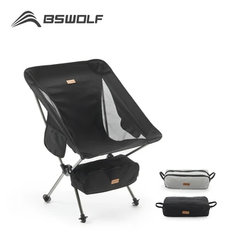 BSWolf сгъваем стол Ultralight Detachabl преносим къмпинг стол Риболовен хиар за къмпинг и туризъм Пешеходен туризъм Инструменти за седалки за пикник