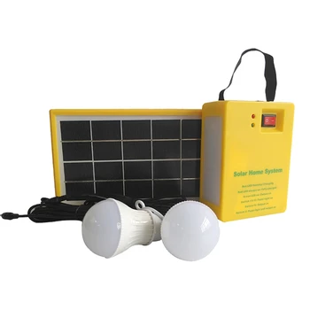 3.5W слънчев панел светлина 2 крушка комплект слънчева система енергоспестяваща слънчева светлина външна вътрешна акумулаторна LED светлина