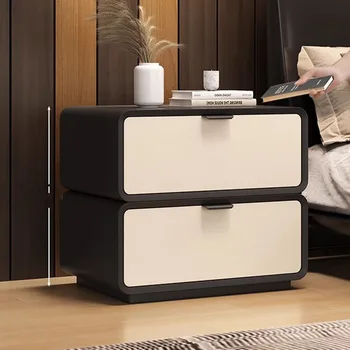 Рустикални нощни шкафчета на открито Италиански модерни мобилни чекмеджета за спалня Нощно шкафче Естетична маса за грим De Chevet Мебели за дома