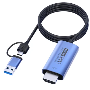 3 в 1 USB 3.0 към -съвместим кабелен конвертор Dock 1080P HD мулти дисплей конвертор сплитер за Windows 7/8/10