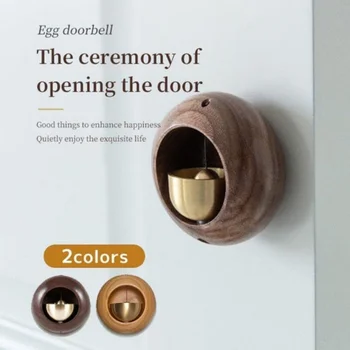японски стил допамин врата звънец малък кръг яйце всмукване врата тип вход звънец двустранен лепило висящи вятър камбанка