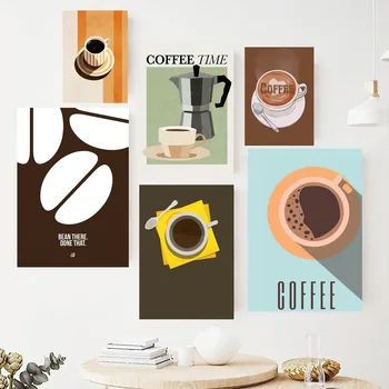 Кафе плакат картини на стената картина за хол интериор боядисване стая декорация