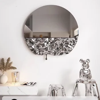 Занаятчийско декоративно огледало Естетическо нередовно душ огледало Бижутер за баня Espelho Grande Декорация на дома CY50DM
