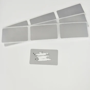 100 PCS 25 * 38mm сребърно лепило SCRATCH OFF стикери DIY парола ръчно изработени надраскани ивици карта филм