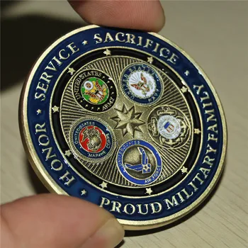 Нова горда военна фамилия Монета DOD предизвикателство на въоръжените сили на САЩ