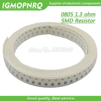 300pcs 0805 SMD резистор 1.3 ома чип резистор 1/8W 1.3R 1R3 ома 0805-1.3R