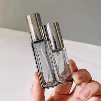 5ml 9ml прозрачно стъкло парфюм бутилка спрей пулверизатор за многократна употреба празни проба флакони преносими пътуване парфюм пулверизатор козметична бутилка
