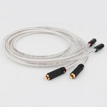 X414 чифт XLO сребърен цифров аудио кабел HIFI цифров коаксиален кабел 75Ohm цифров кабел DAC декодер аудио кабели