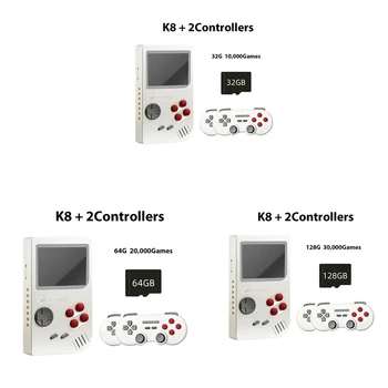 K8 Конзола за видео игри 3D PSP 4K HD изход Система с отворен код Двоен контролер 2.4G Конзола за видео игри с бързо охлаждане