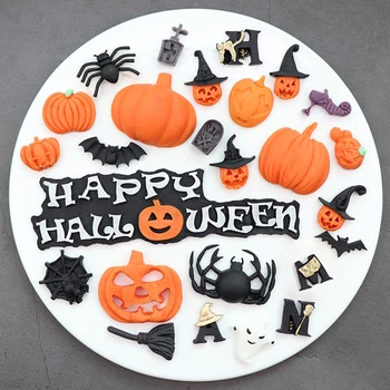 Halloween Seriese силиконова форма Sugarcraft шоколад Cupcake печене мухъл фондан торта декориране
