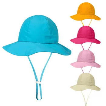 1 2 3 4 5 години бебе слънцезащитна шапка бебе малки деца момчета момичета UPF 50+ за открит плаж плуване Bucketcap безплатна доставка
