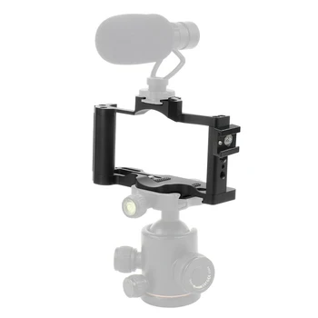FEICHAO Алуминиева формовъчна камера за Sony ZV1 Rig с адаптер за студена обувка Arri Mount 1/4