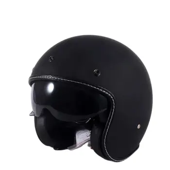 New Arrival Gloss White Open Face Motorcycle Helmet 3/4 Motorbike Helmet 9 Color Available Unisex Helmet