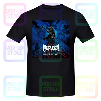 Nervosa Thrash Metal Band Perpetual Chaos Shirt T-shirt Tee Rare Daily Hipster Best Quality