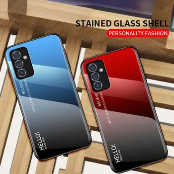 Стъклен калъф за Samsung A72 A52 A42 A22 M42 5G Калъф градиент Premium закалено стъкло капак за Samsung Galaxy A32 A52 A72 5G