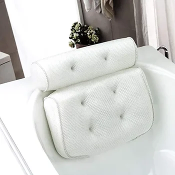 Баня доставка за врата и гърба подкрепа Спа баня възглавница 3D окото вана главата почивка възглавница с вендузи дишаща
