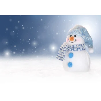 Снежен човек блясък боке фотография фон за Коледа винил плат фон за деца бебе душ фотосесия фото студио
