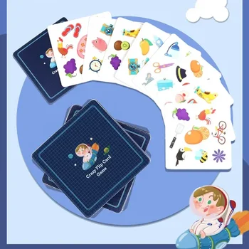 Bump Игра на карти Игра на карти Обучение на паметта Съвпадение Игра на карти Деца Деца Животно Когнитивно образование Играчка Монтесори играчки