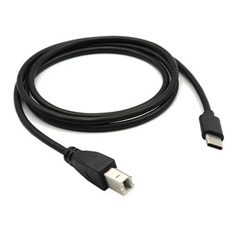 USB C към USB тип B 2.0 кабел за MacBook Pro HP Canon Epson Dell Samsung принтер тип C принтер скенер кабел за телефон лаптоп